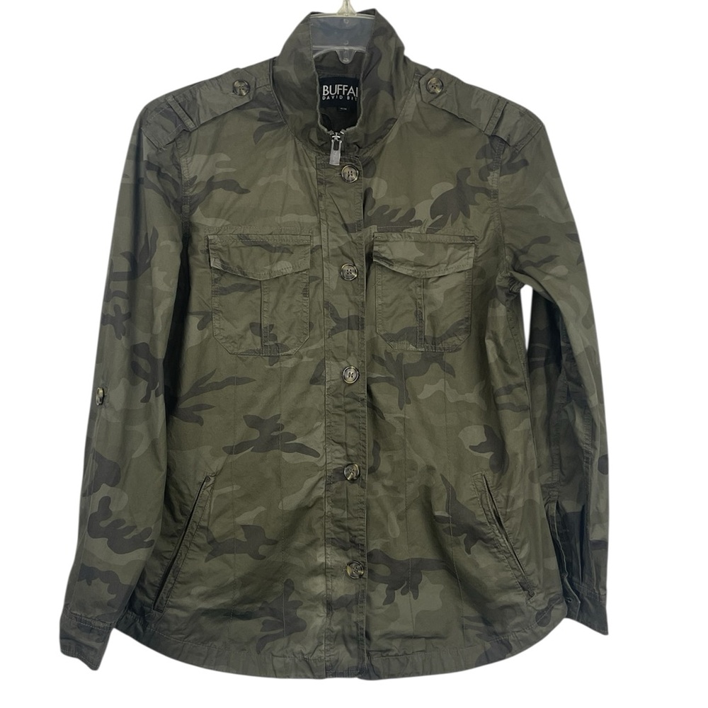Buffalo David Bitton camouflage military style jacket/ shacket. Size medium GUC - Picture 1 of 14
